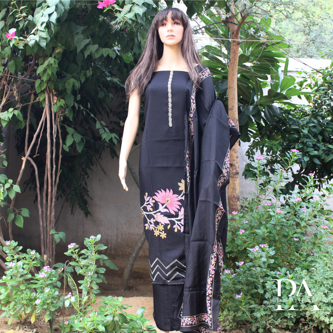 Soft Muslin Digital Print Unstitched Suit Set