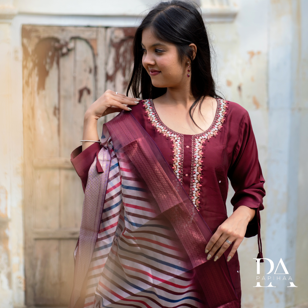 Shadmani Muslin Straight Stitched Suit
