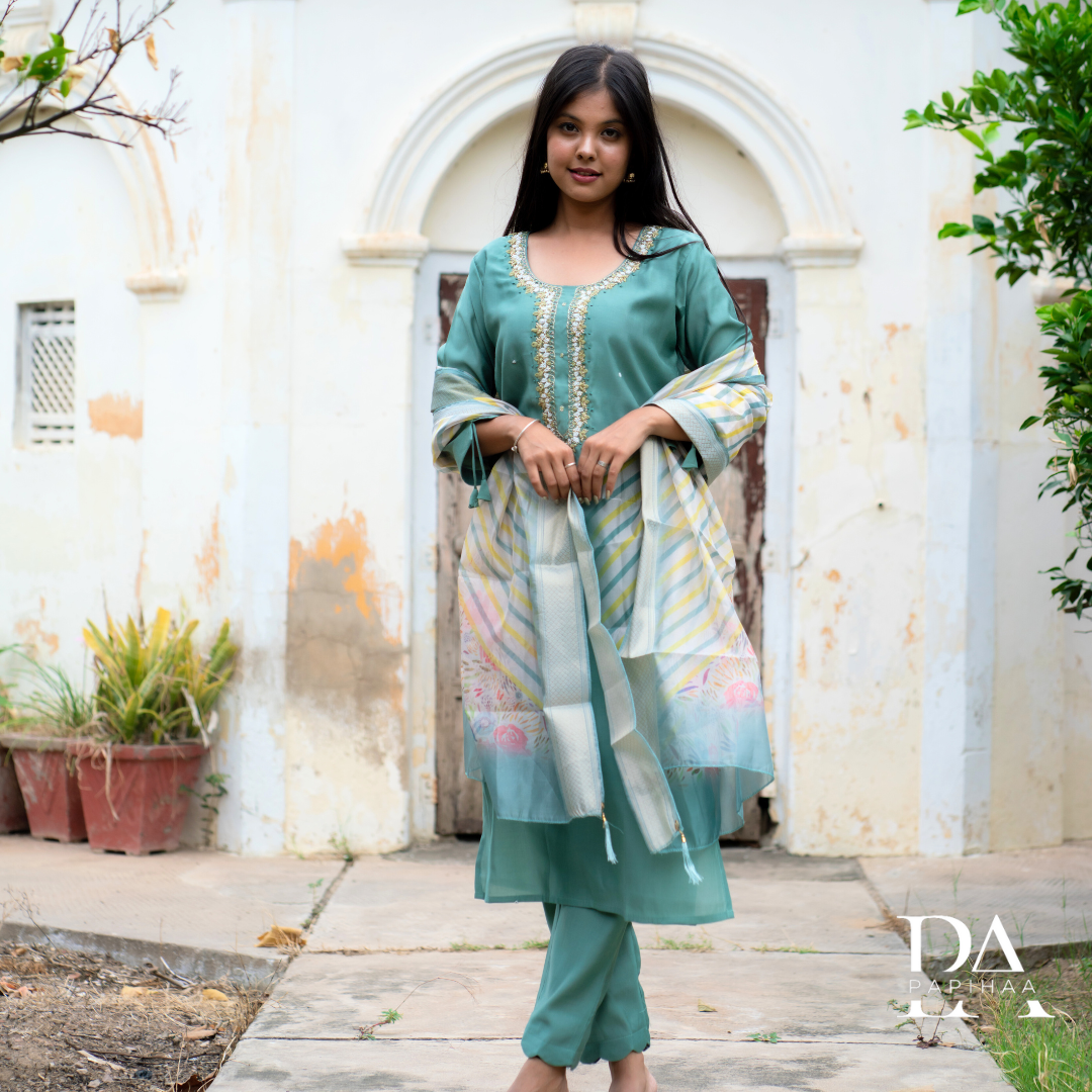 Shadmani Muslin Straight Stitched Suit