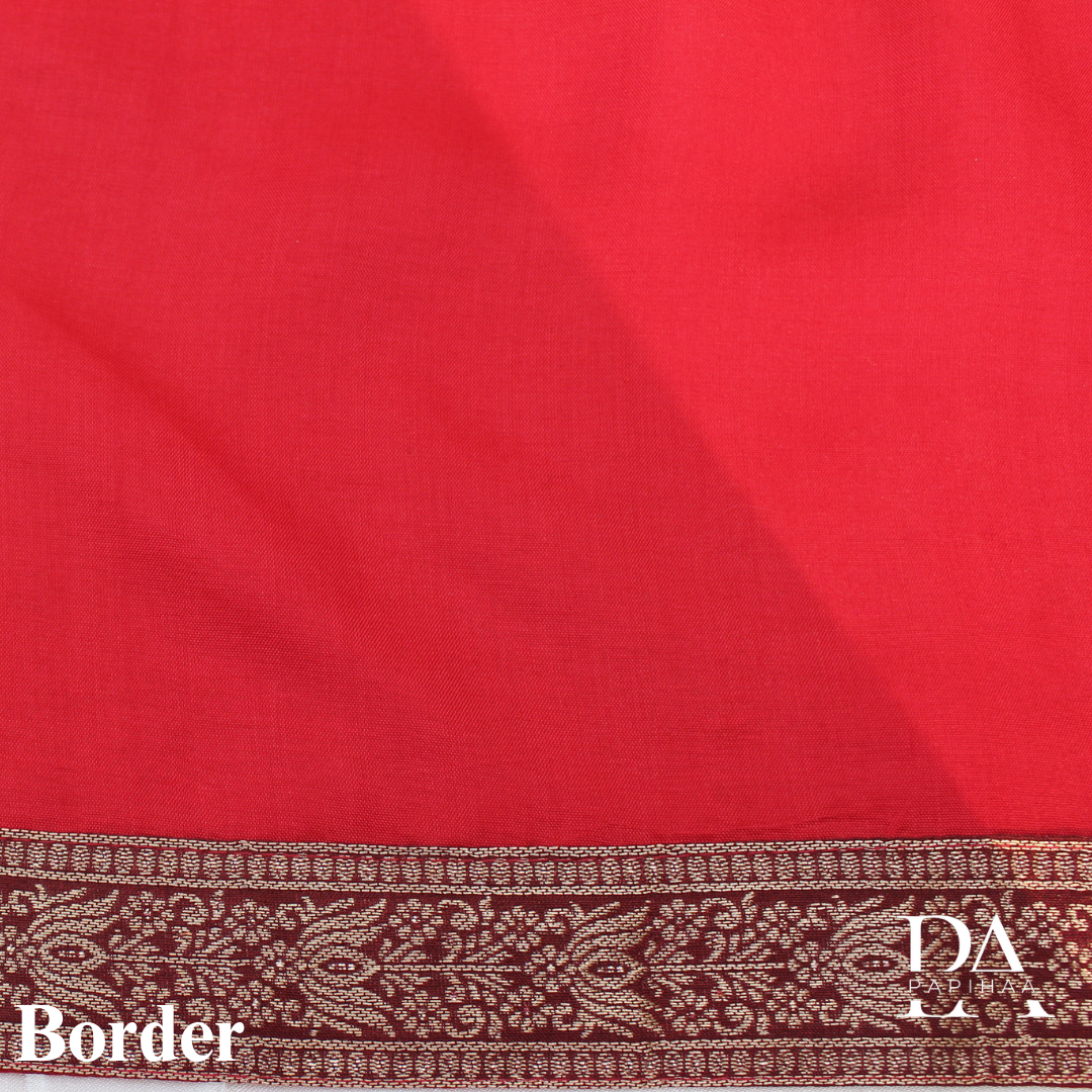 Maroon Foil and Jacquard work Modal Unstitched Suit