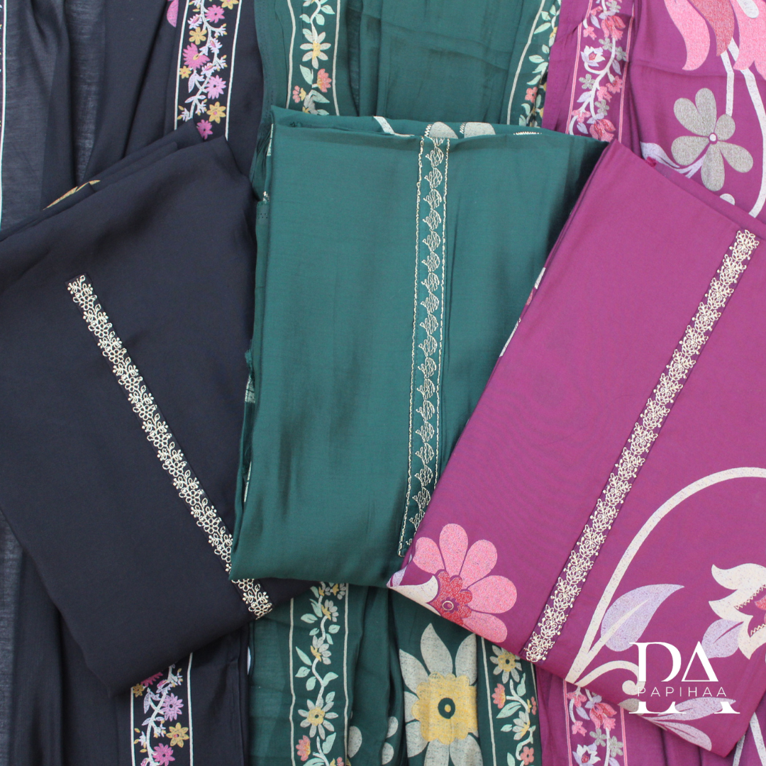 Soft Muslin Digital Print Unstitched Suit Set