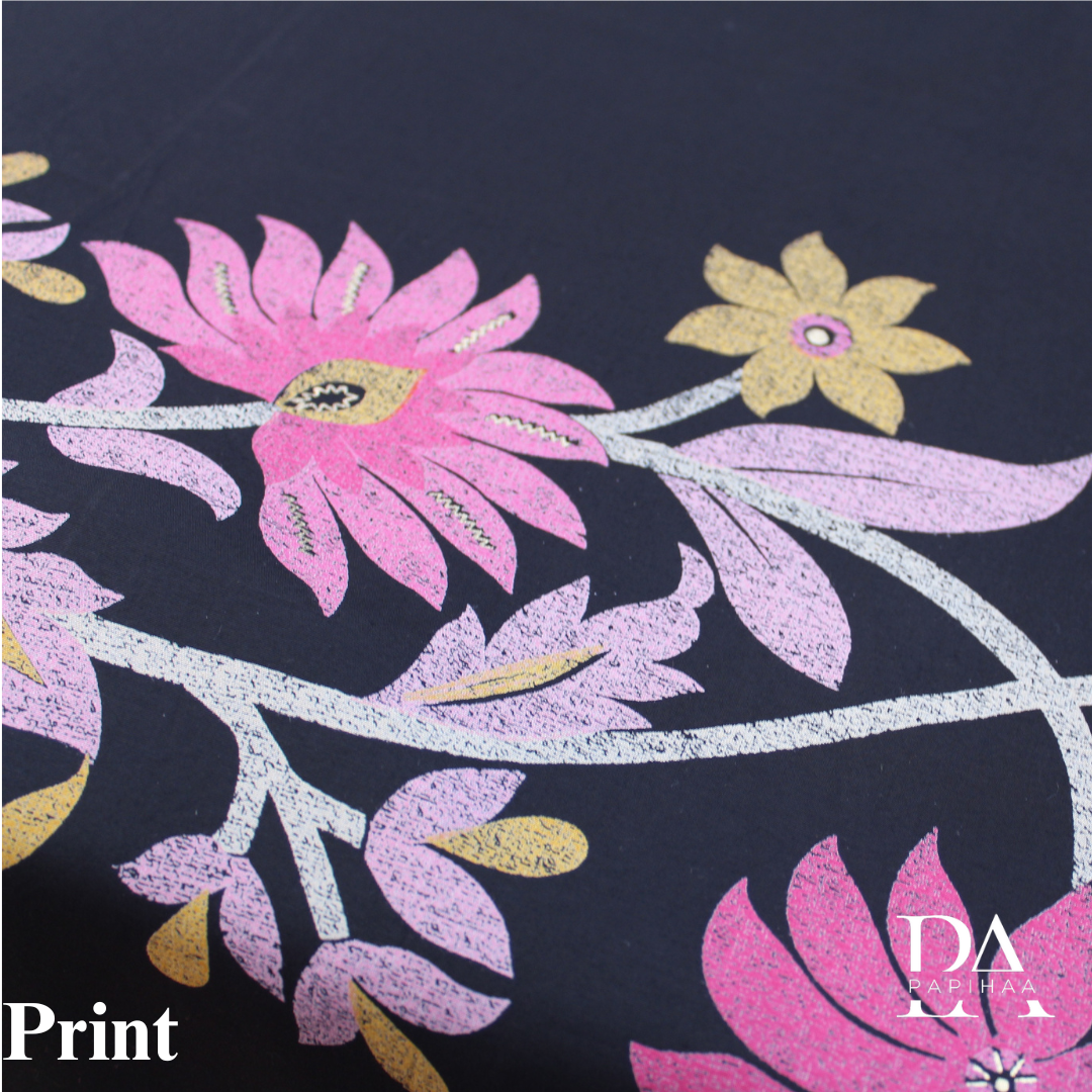 Soft Muslin Digital Print Unstitched Suit Set
