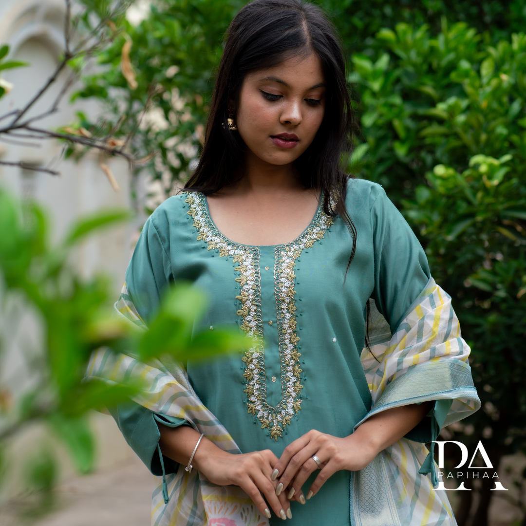 Shadmani Muslin Straight Stitched Suit