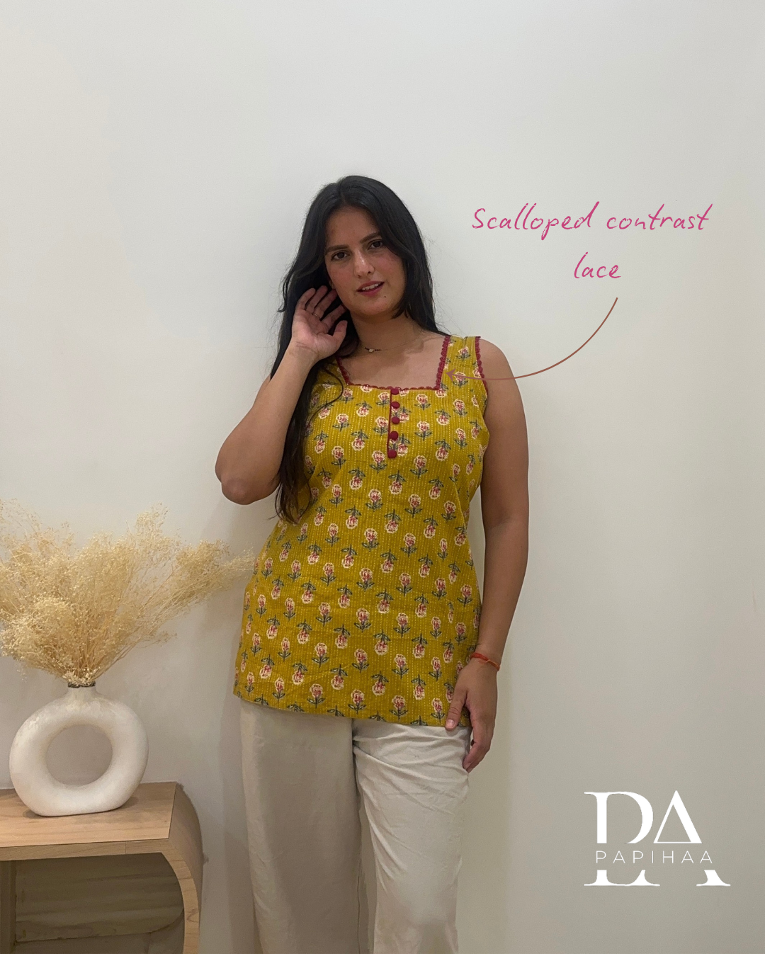 Lara Short Lace Kurti